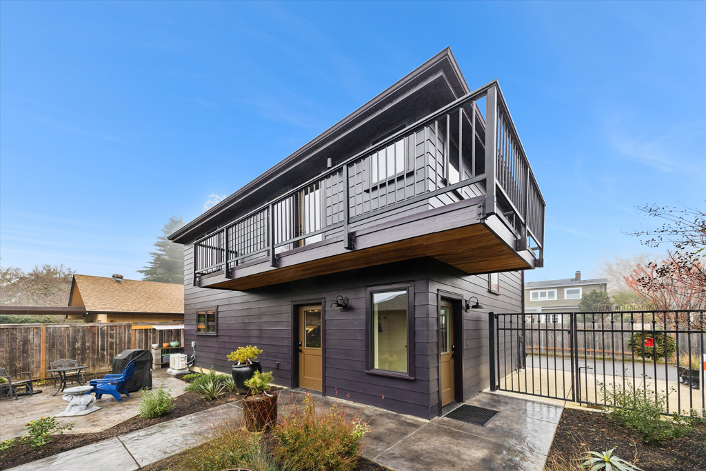2nd story ADU with garage underneath, contemporary styling
