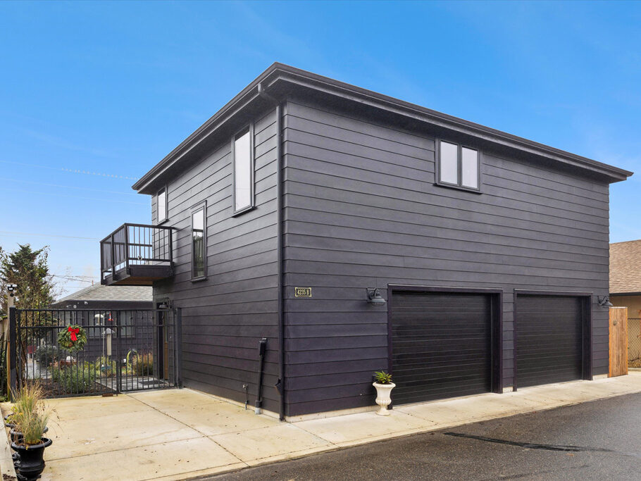 2nd story ADU with garage underneath, contemporary styling
