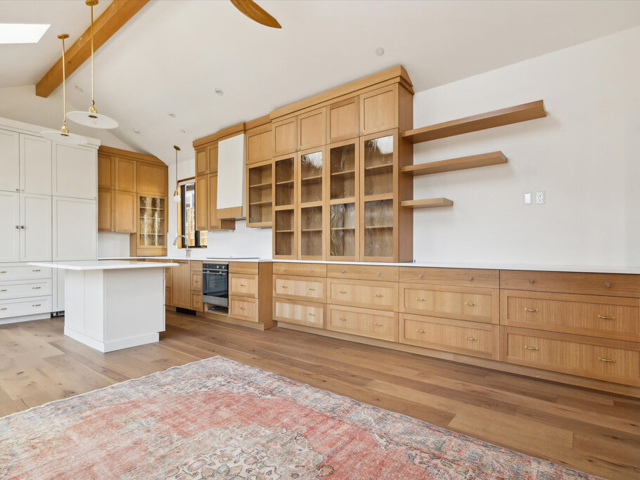 Excellent kitchen and great room storage in detached ADU (accessory dwelling unit) on Knight Street in SE Portland, Oregon