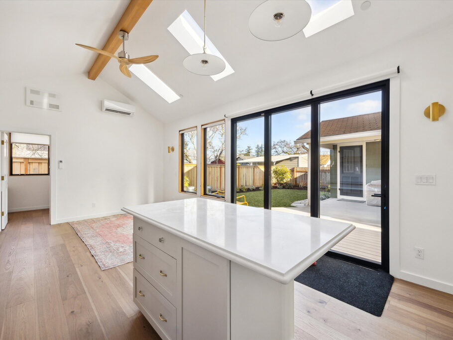 Great room in detached ADU (accessory dwelling unit) on Knight Street in SE Portland, Oregon