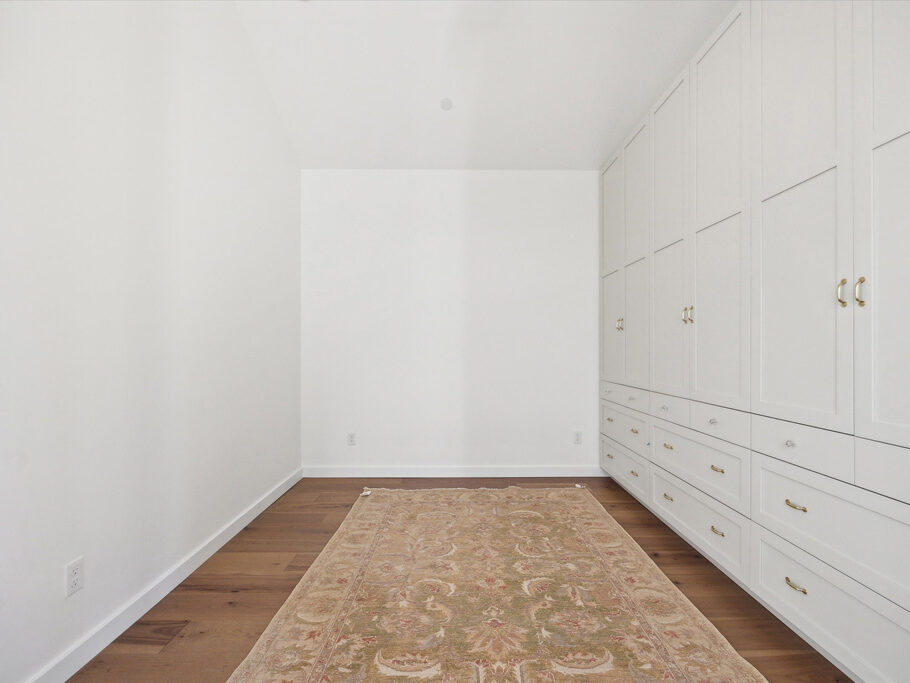 Excellent storage in bedroom in detached ADU (accessory dwelling unit) on Knight Street in SE Portland, Oregon